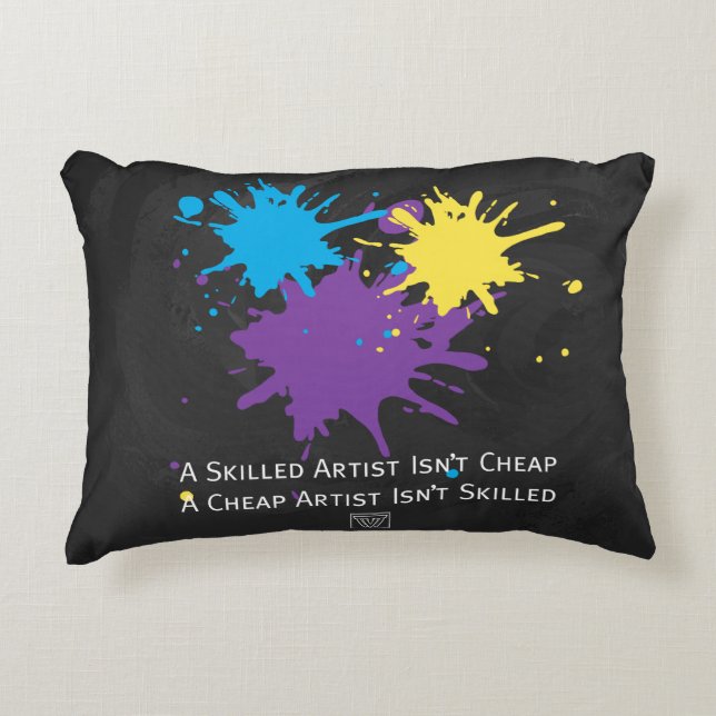 Art Isnt Cheap Decorative Cushion (Front)
