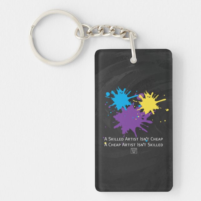 Art Isnt Cheap Key Ring (Front)