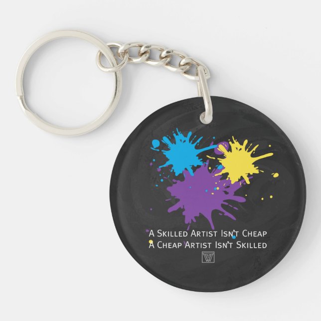 Art Isnt Cheap Key Ring (Front)