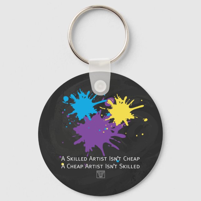 Art Isnt Cheap Key Ring (Front)
