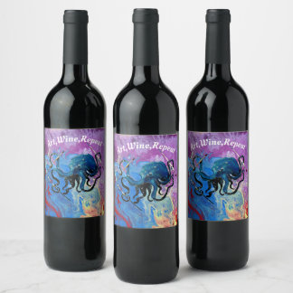 Art Label For Wine Bottles