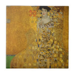 Art Lady gold colourful dress | Gustav Klimt Ceramic Tile<br><div class="desc">Inspired by Gustav Klimt's iconic artwork, this ceramic tile features a design showcasing an art lady in a gold colourful dress, radiating elegance and allure. Perfect for art enthusiasts, fashion-forward individuals, and those who appreciate unique and stylish home decor, this Art Lady Gold Colourful Dress-inspired ceramic tile is a hot...</div>