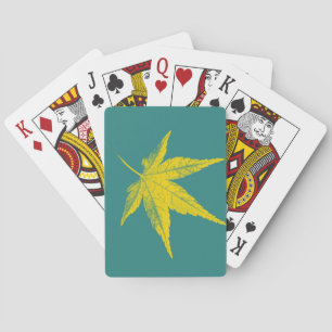 Art Leaf Playing Cards