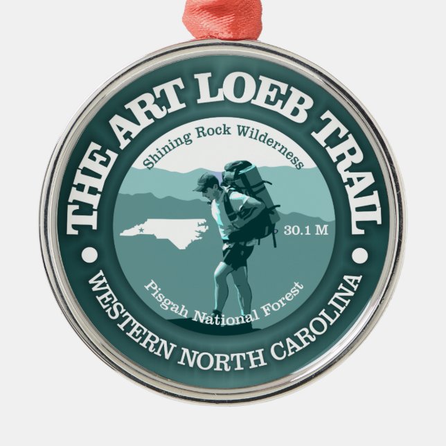 Art Loeb Trail (T) Metal Ornament (Front)