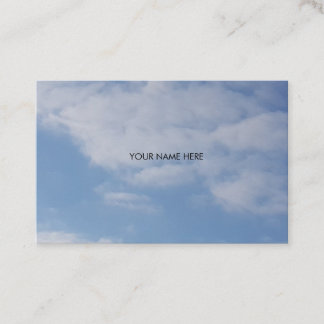 Art Logo 2019  Blue Sky White Clouds Business Card
