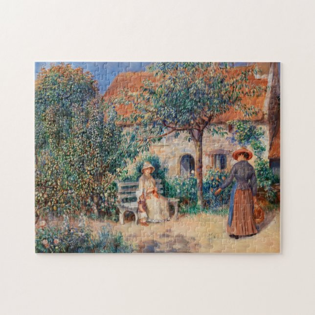 Art Lover Gift In Brittany Renoir Painting Jigsaw Puzzle (Horizontal)