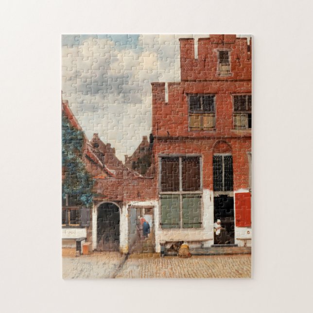Art Lover Gift  The Little Street Vermeer Jigsaw Puzzle (Vertical)