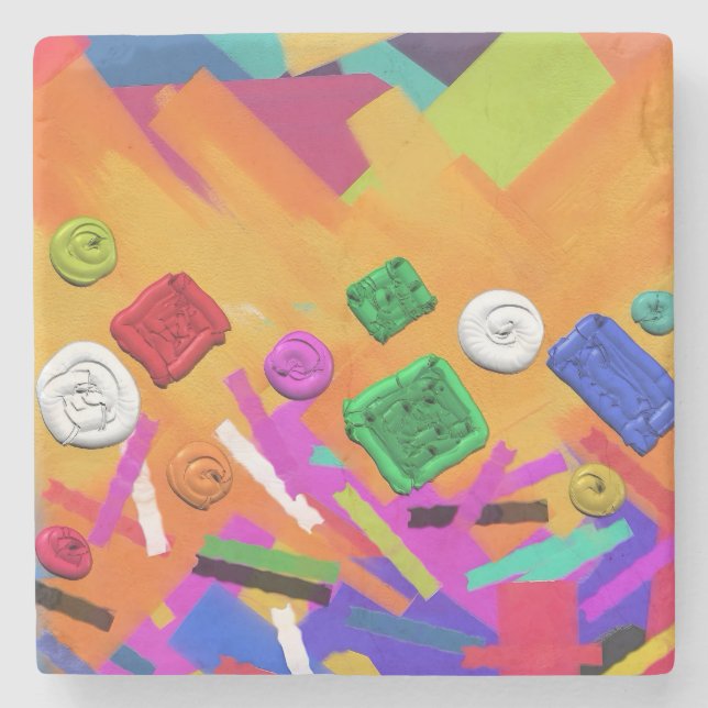 Art Lovers Gift Idea-Coasters Stone Coaster (Front)