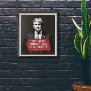 Art Made Tongue-Tied Shakespeare Quote Graffiti Poster