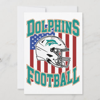 Art - Miami Dolphins Classic  Thank You Card