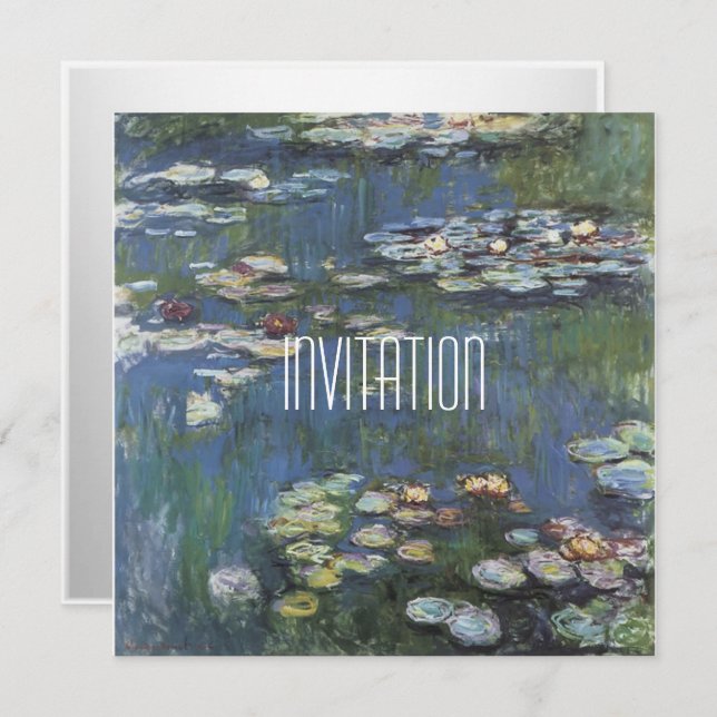 Art Monet Classic Invitation (Front/Back)