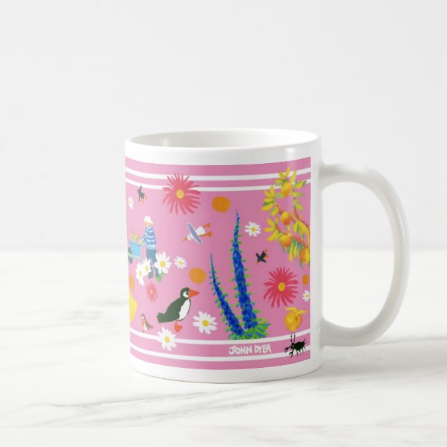 Art Mug: Summertime Garden II Cornwall Coffee Mug (Right)