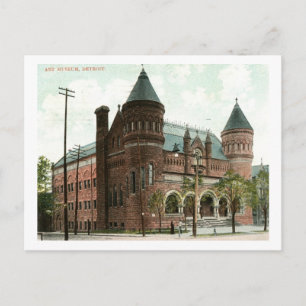 Art Museum, Detroit, 1907 Vintage Postcard