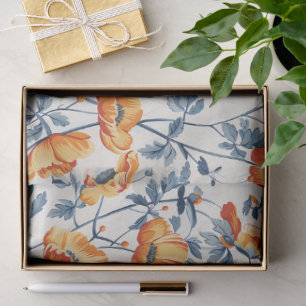 Art Nouvea California Poppies – 10lb, 17"x23 Tissue Paper