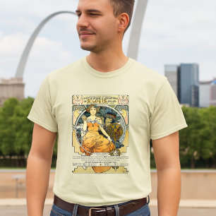 Art Nouveau 1904 World's Fair St. Louis by Mucha T-Shirt