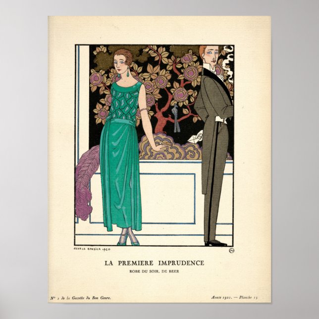 Art Nouveau 1920 illustration by George Barbier Poster (Front)