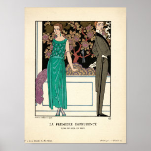 Art Nouveau 1920 illustration by George Barbier Poster