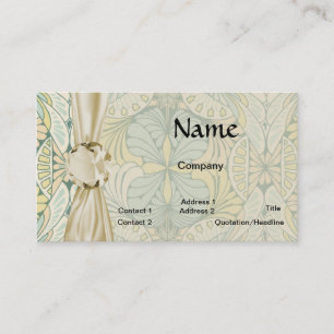 art nouveau abstract ornate pattern business card