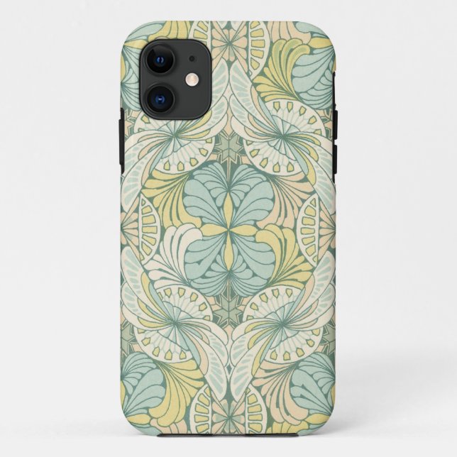 art nouveau abstract ornate pattern Case-Mate iPhone case (Back)