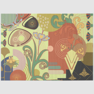 Art Nouveau Abstract Tissue Paper