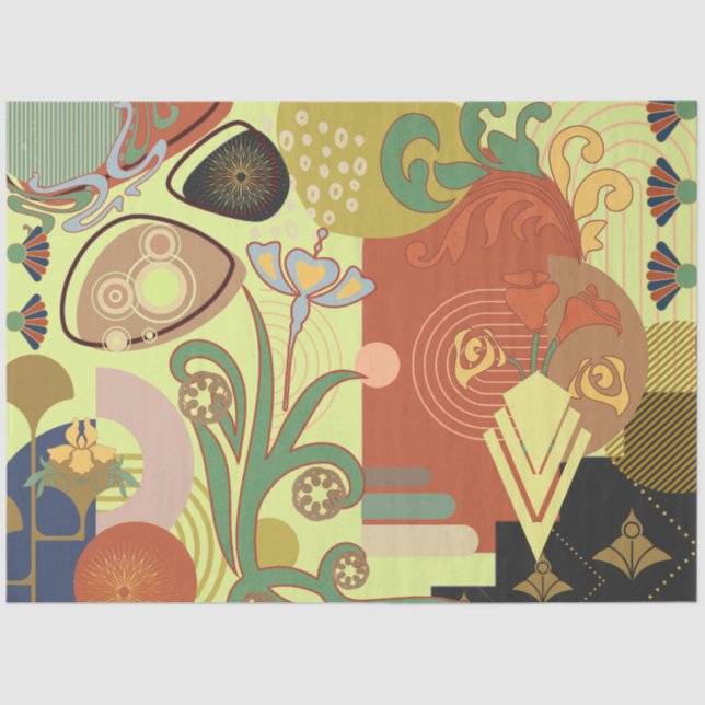 Art Nouveau Abstract Tissue Paper (Front)