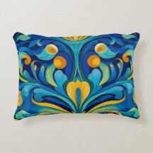 Art Nouveau Accent Pillow