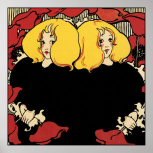 Art Nouveau Advertising Poster by Ethel Reed