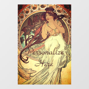 Art nouveau Alphonse Mucha elegant music muse