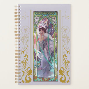 Art Nouveau Alphonse Mucha Evening Contemplation Planner