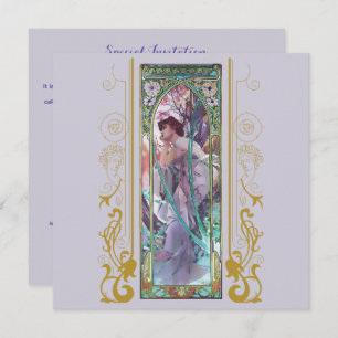 Art Nouveau Alphonse Mucha for any occasion Invitation