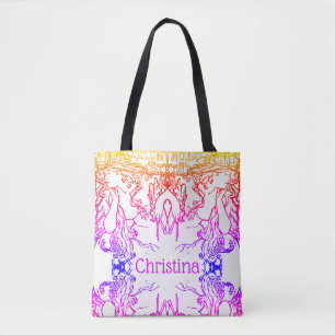 Art nouveau Alphonse Mucha reversable tote Bag