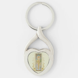 Art Nouveau Alphonse Mucha -The Brightness of Day Key Ring