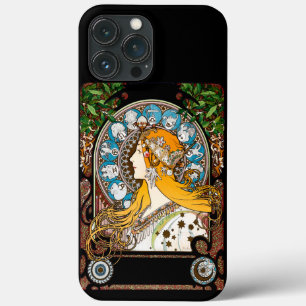 Art Nouveau Alphonse Mucha - Zodiac Art Deco iPhone 13 Pro Max Case