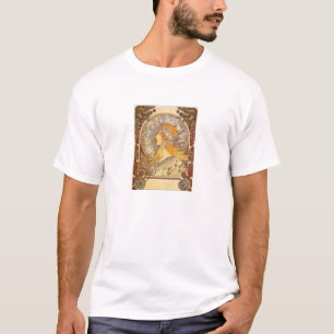 Art Nouveau Alphonse Mucha Zodiac T-shirt