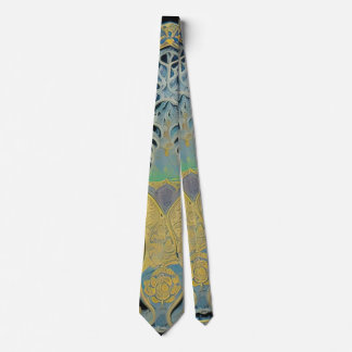 Art nouveau and Persian art- inspired digital art Tie