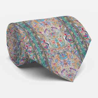 Art nouveau and Persian art- inspired digital art Tie