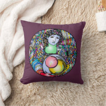 Art Nouveau Angel On Stained Glass