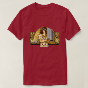 Art Nouveau Angel Organ Player Vintage Music T-Shirt