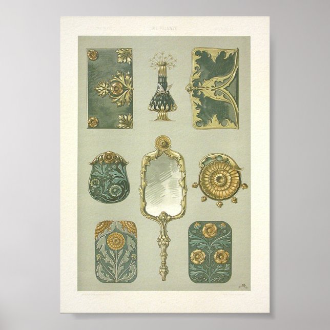 Art nouveau anton seder dressing table poster (Front)