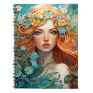 Art Nouveau Aos sí Fairy Notebook