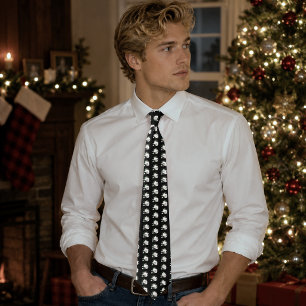 Art Nouveau Arctic White Fox Tie