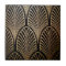 Art nouveau, art deco, fan pattern, bronze,gold,bl