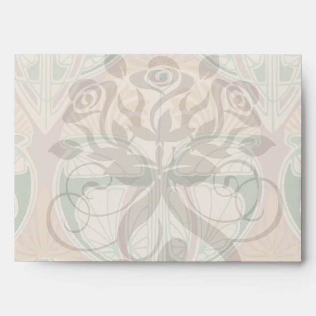 art nouveau art deco vintage pattern envelopes (Front)