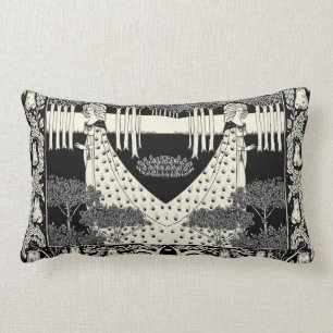 Art Nouveau Aubrey Beardsley Salome Lumbar Cushion