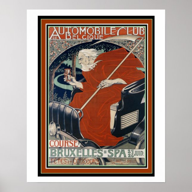Art Nouveau Automobile Club Poster (Front)