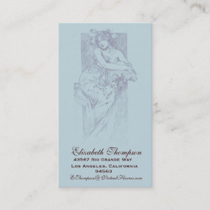 Art Nouveau Beauty Business or Name Card