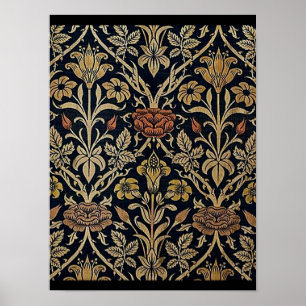 Art nouveau,Belle epoque pattern, vintage,chic,Wil Poster