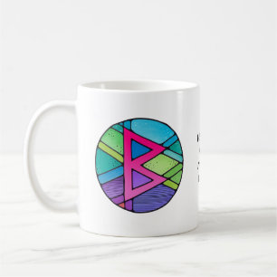 Art Nouveau Berkano Rune Mug – MOTHER EARTH!