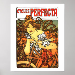 Art Nouveau Bicycle - Alphonse Mucha Poster