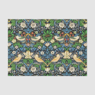 Art Nouveau Bird and Flower Tapestry Pattern Tissue Paper